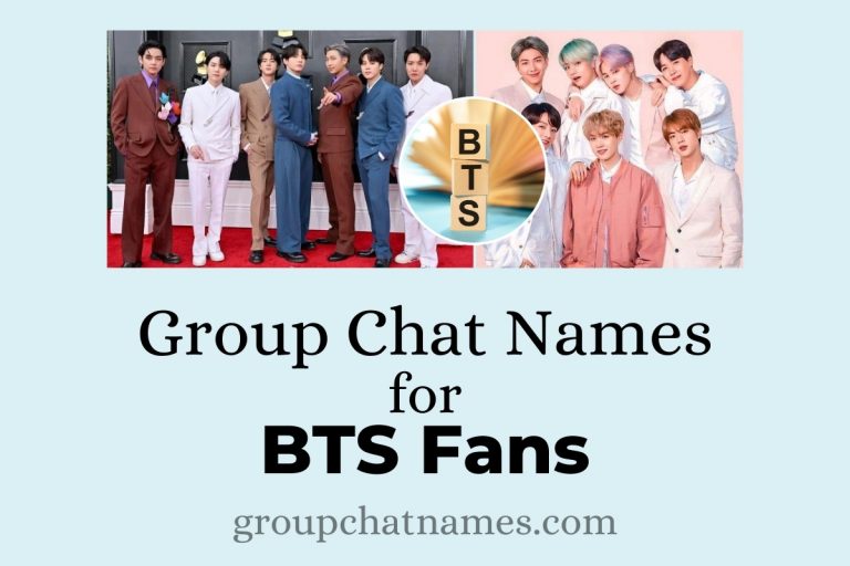 Bts Group Chat Names