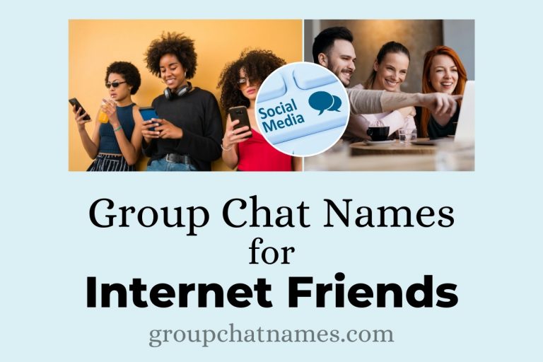 206 Group Chat Names for Friends