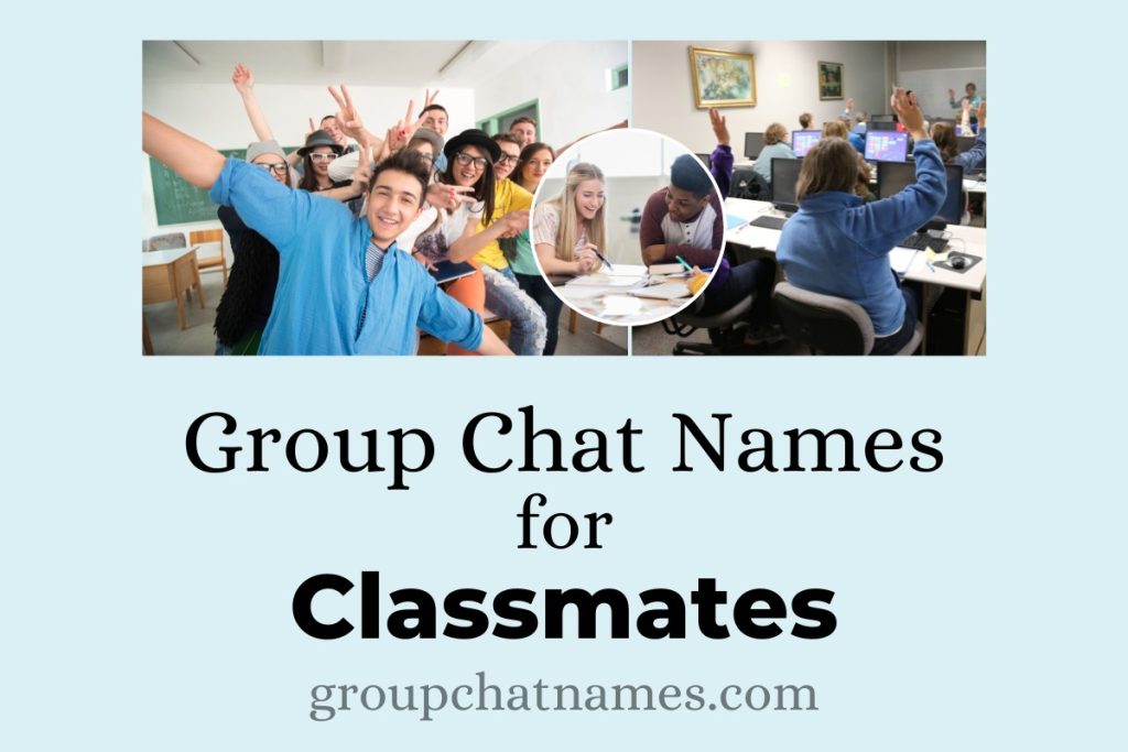 homework group chat names