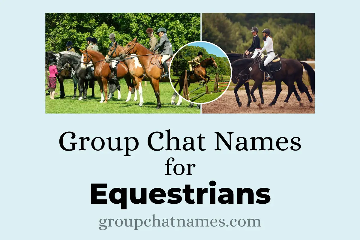 Group Chat Names For Equestrians