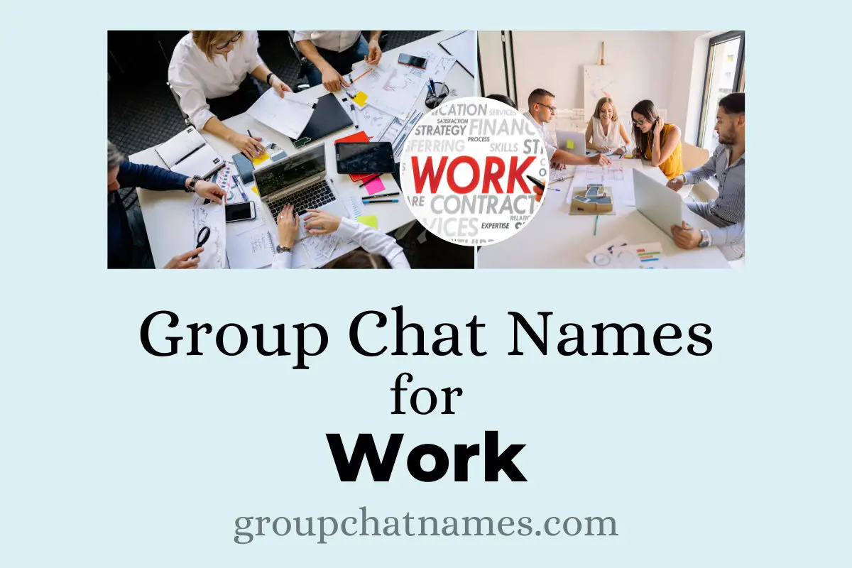 Group Chat Names for Work