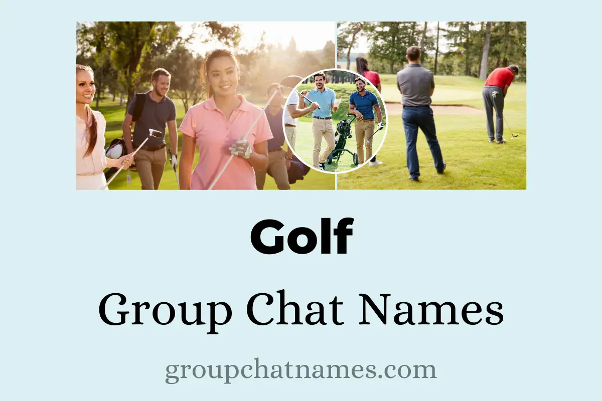 Golf Group Chat Names