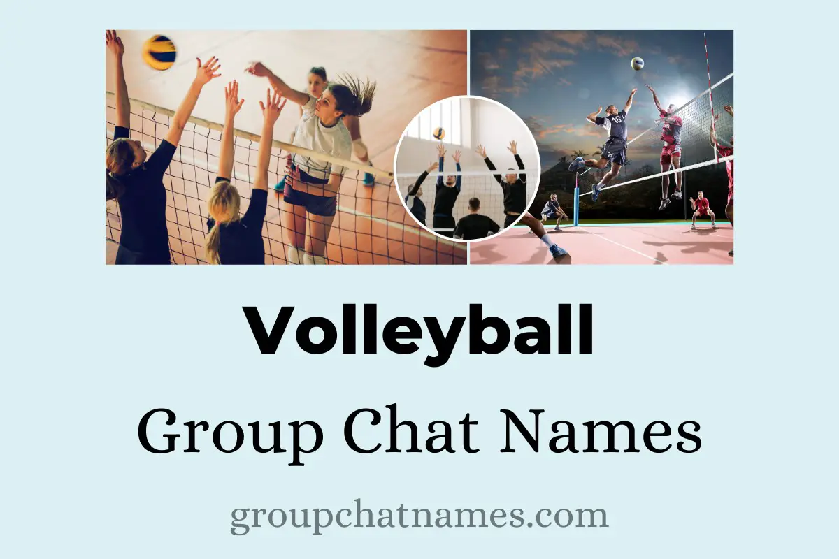 Volleyball Group Chat Names