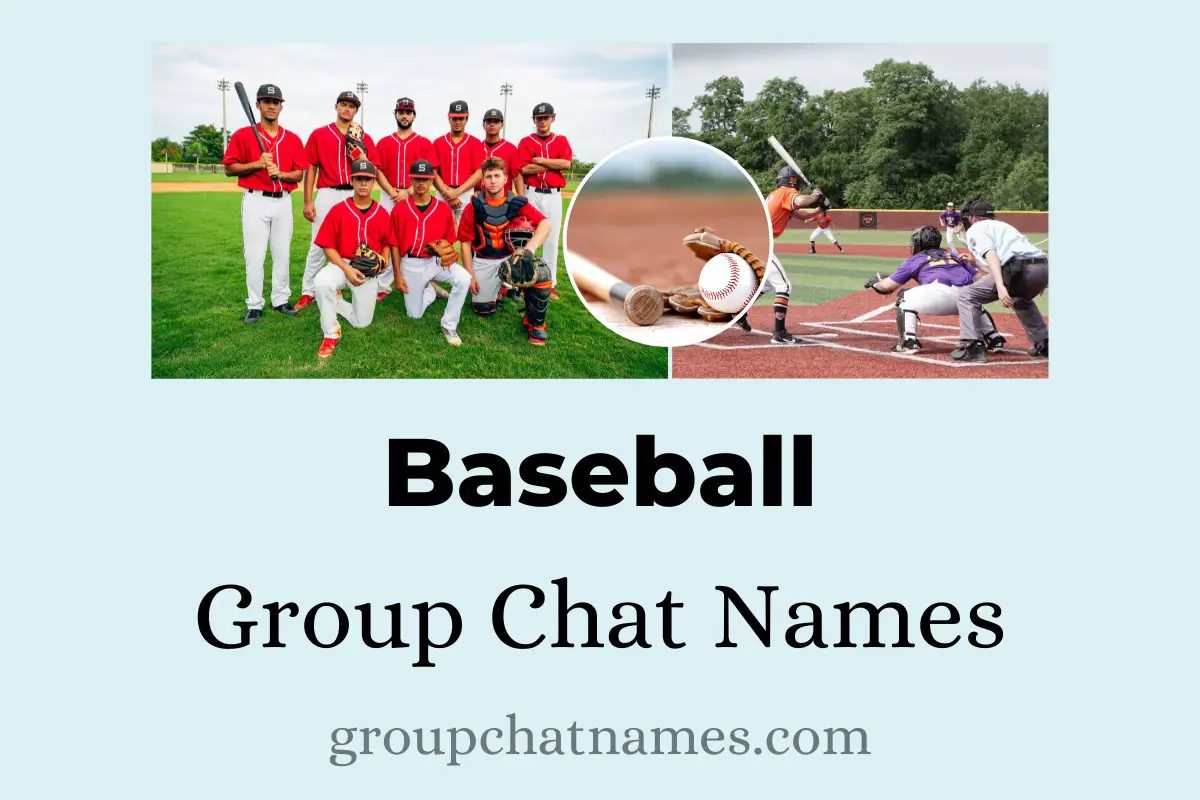 Baseball Group Chat Names