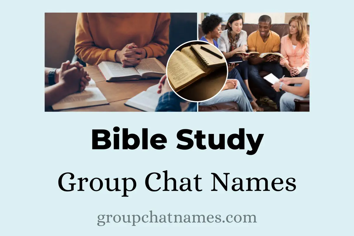 Bible Study Group Chat Names