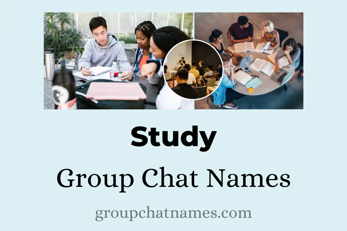 Study Group Chat Names