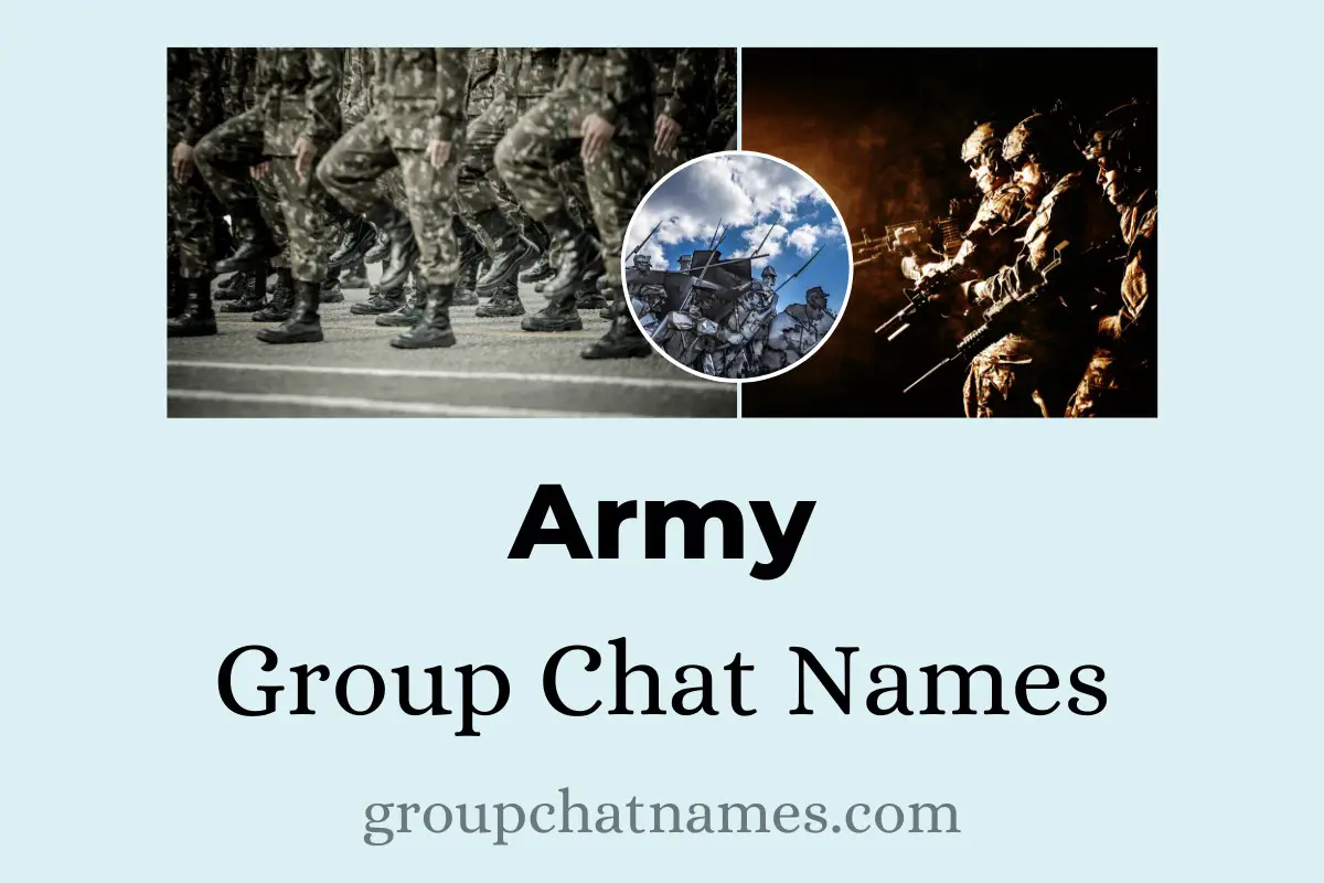 Army Group Chat Names