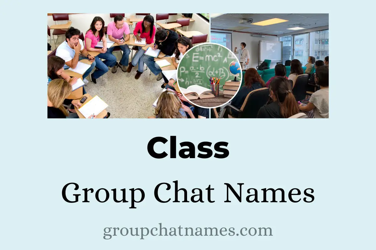 Class Group Chat Names