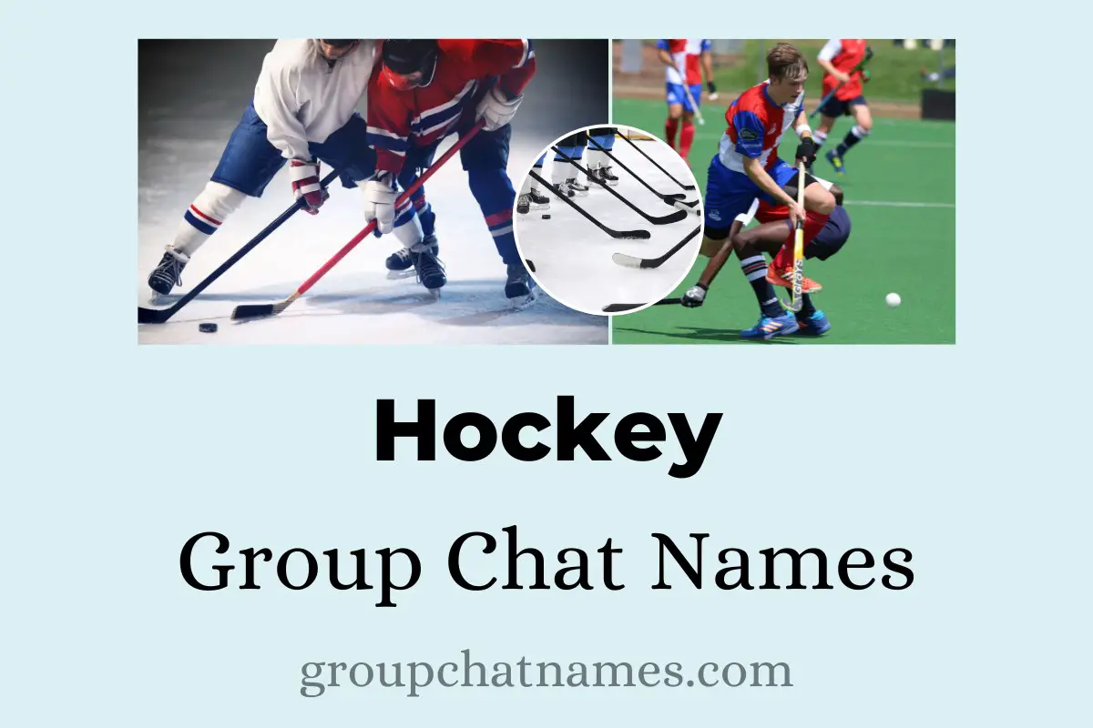 Hockey Group Chat Names