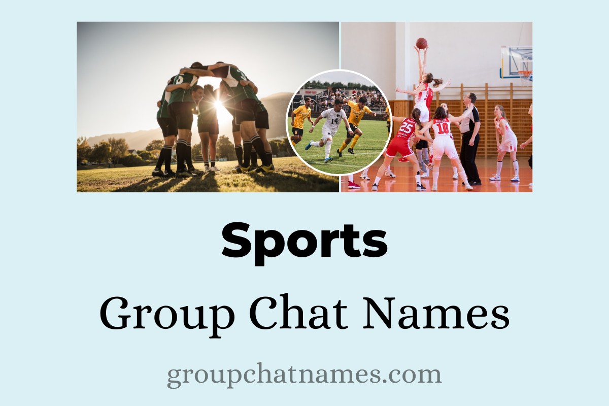 Sports Group Chat Names