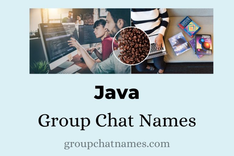 268 Java Group Chat Names To Merge Fun With Functionality